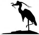 Heron Weathervane or Sign Profile - Laser cut